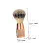 HAKIDZEL Men's Soft Bristle Nylon Shaving Brush Portable Beard and Mustache Grooming Tool for Travel Lightweight and Compact for Home and Outdoor Use view 2