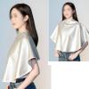DHNDSDP Hair Colouring Shawl Apron Leather Short Hair Shawl Water proof Mini Hairdressing Shawl Shampoo Bib for Hair Colouring Shampoo Perming Care(Black) view 3