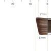 BISYODO SHIORI Series Eyebrow Brush - Angled Type, Black view 4