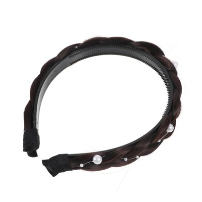 WOFASHPURET Headband for Women Hair Accessory Faux Braid Design Elegant and Stylish Hair Band for Various Outfits Deep