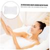 Mikinona 1pc Bath Tub Pillow Bone Shape Spa Headrest Strong Cups Soft Breathable for Bathtub Relaxation Easy to Clean Bath Accessories view 2