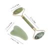 COLLBATH 2pcs Natural Jade Facial Massaging Set Scraping Plate Massage Roller Manual Tool for Neck Face Body Relief Smooth Texture for Safe Use view 4