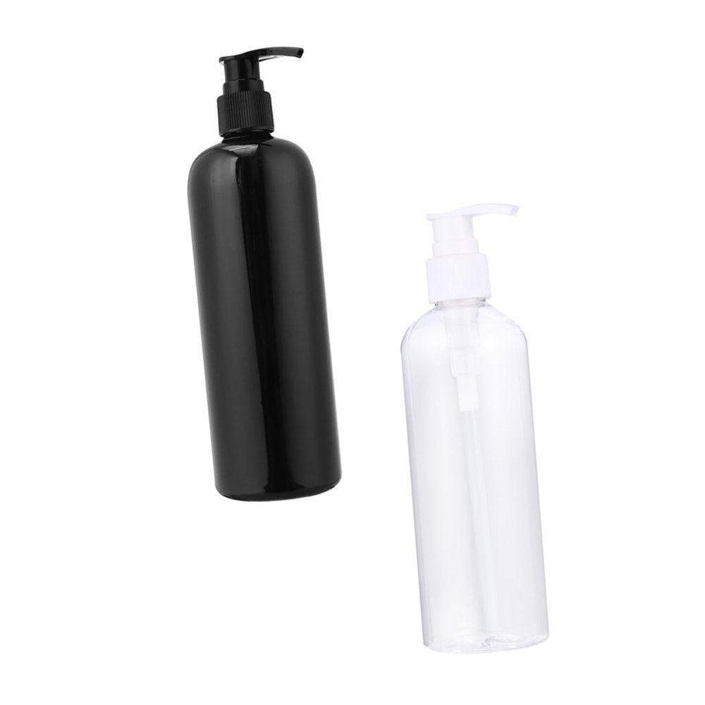 Ciieeo 4pcs Reusable Empty Lotion Bottles Shampoo Dispenser Bottle Pump Liquid Container Bathroom Easy to Clean