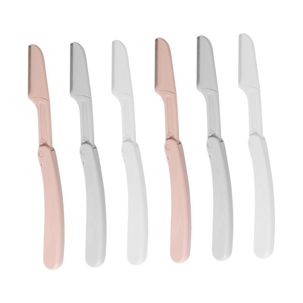 FOMIYES 6pcs Foldable Face Eyebrow Trimmer for Women Razors Hair Removal Tool Facial Tools Portable Brow Shaver