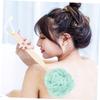 Mikinona 3pcs Ergonomic Long Handle Bath Balls Bath Flower Towels Body Brush for Shower Cleaning and Exfoliating view 2