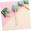 Mikinona 3pcs Ergonomic Long Handle Bath Balls Bath Flower Towels Body Brush for Shower Cleaning and Exfoliating view 3