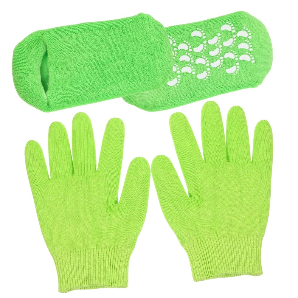 HAPINARY Moisturizing Hand and Foot Care Gloves Socks Pedicure Women Socks Foot Care Dry Hand Moisturizing