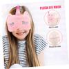 Beaupretty Pink Plush Unicorn Eye Mask Lightweight Mask for Women Boy Girl Comfortable Night Blindfold for Travel Naps Work and Relaxation view 4