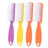 Beaupretty 4pcs Handle Nail Cleaner Brush Plastic Scrubbing Tool for Nail Makeup Soft Bristles for Easy Dust Removal Random Pattern Design for Personal Salon Use view 4