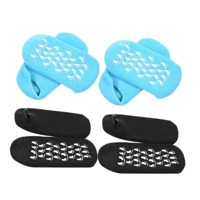 minkissy 2pairs Women Moisturizing Foot Care Socks Comfortable Socks for Spring Autumn Breathable Spandex for Flats Heels Dance Shoes Black