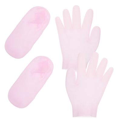 Beatifufu Moisturizing Gloves Socks Hand Foot Care for Dry Skin Uv Protection Gloves Comfortable for Travel Beach Use