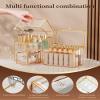 CoralHouse Glass Makeup Organizer Set  Vanity Organizer with 18-Slot Lipstick Organizer & Makeup Brush Holder with Lid  Skincare, Perfume & Cosmetic Storage for Bathroom or Dresser view 4