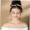 Mikinona Bridal Headdress Flower Headband Wedding Headpiece for Bride Mexican Flower Headband view 2