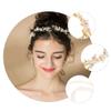 Mikinona Bridal Headdress Flower Headband Wedding Headpiece for Bride Mexican Flower Headband view 4