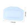 FRCOLOR 2pcs Bath Pillow for Bathtub Suction Cup Neck and Head Support Soft PVC Accessory for Relaxing Baths Random Color Durable and Non-Slip Design view 3