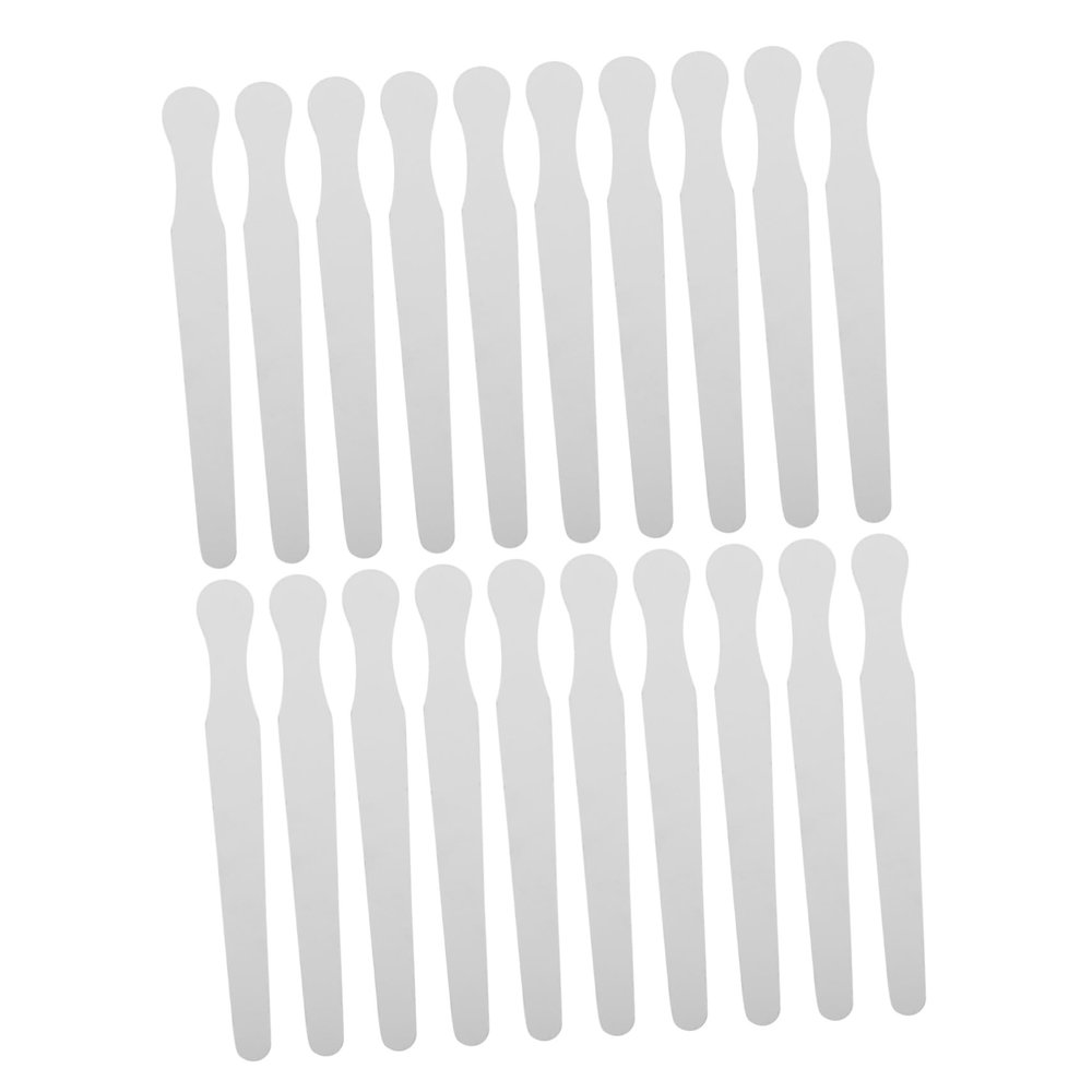 Mobestech 10pcs Professional Tongue Spatulas Stainless Steel Tongue Mixing Plates Clinic Grade Rounded Edges