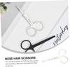 Beatifufu 4pcs Professional Nose Hair Trimmer Scissors for Eyebrows Mustache and Grooming Stainless Steel view 2