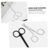 Beatifufu 4pcs Professional Nose Hair Trimmer Scissors for Eyebrows Mustache and Grooming Stainless Steel view 3