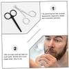 Beatifufu 4pcs Professional Nose Hair Trimmer Scissors for Eyebrows Mustache and Grooming Stainless Steel view 4