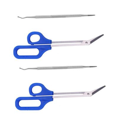 Beatifufu Stainless Steel Nail Clier Kit for Women Fingernail Toenail Clippers Long Handle Comfortable to Hold for Elderly Pregnant