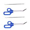 Beatifufu Stainless Steel Nail Clier Kit for Women Fingernail Toenail Clippers Long Handle Comfortable to Hold for Elderly Pregnant view 1