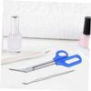 Beatifufu Stainless Steel Nail Clier Kit for Women Fingernail Toenail Clippers Long Handle Comfortable to Hold for Elderly Pregnant view 3