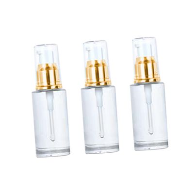 Mikinona 3pcs Essential Oil Bottles Empty Press Lotion Bottles Travel Pump Eco-Friendly