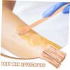 NOLITOY 100pcs Wax Kit for Hair Removal Wooden Spatula Wax Sticks Body Hair Waxing Applicator view 2