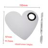 Beatifufu Foundation Palette with Shaded Spatula Heart Shape Mixing Palette Set Beauty Tools for Makeup Artists Enthusiasts view 3