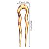 Beaupretty 3pcs u Shape French Hair Pins Vintage Hair Bun Sticks for Women Strong Hold view 2