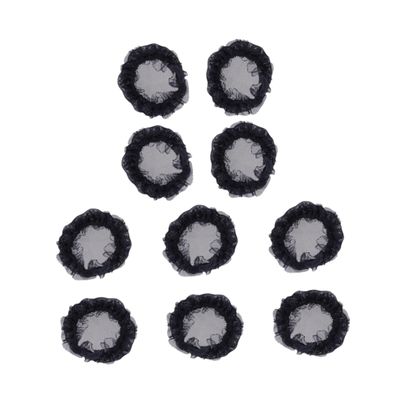 Beatifufu 10pcs Ballet Dance Hair Nets for Women Invisible Bun Covers Lace Detail Elegant Headdress Accessories for Dance Parties and Performances