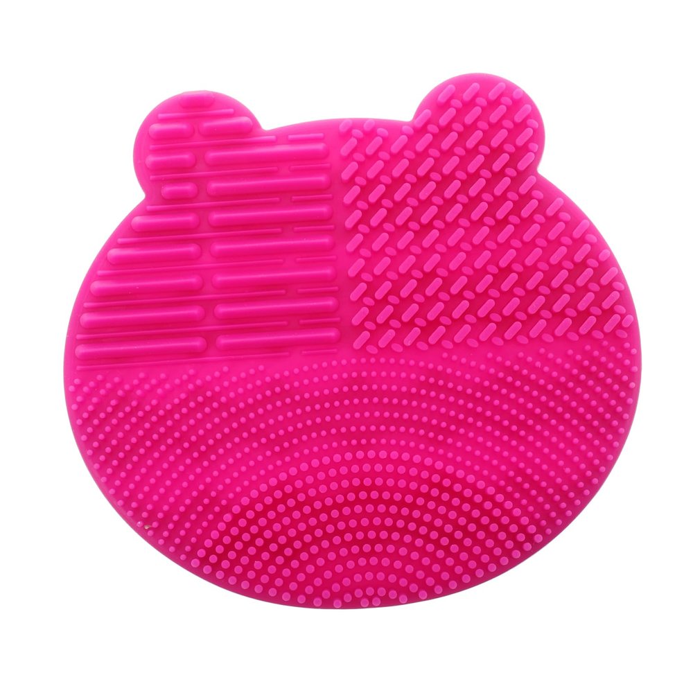 NOLITOY Vanity Organizer Brush Holder Silicone Brush Cleaning Mat Storage Rack Easy to Clean