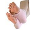 Beaupretty Moisturizing Gel Heel Socks for Dry Cracked Skin Vented Open Toe Recovery Sleeves with Vitamin-Infused Gel for Soft Healthy Feet Fits Pink view 3