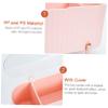 PRETYZOOM Household Makeup Pad Container Lid Multi Cosmetic Storage Box for Cotton Swabs and Pads for Bathroom and Vanity Organization view 3