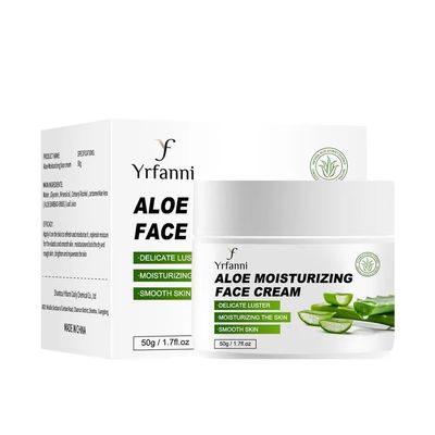 Aloe Vera Moisturizing Cream for Hydrated, Moisturized Skin after Sun Exposure