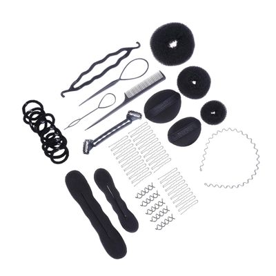 Beaupretty Hair Styling Kit for Women Spiral Hair Clips Bun and Styling Pads for Effortless Updos and Creative Hairstyles