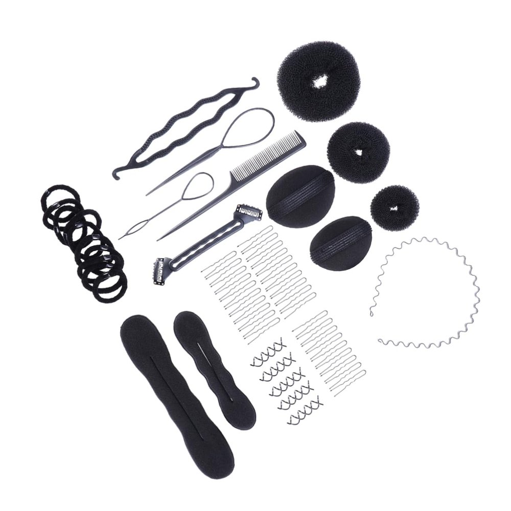 Beaupretty Hair Styling Kit for Women Spiral Hair Clips Bun and Styling Pads for Effortless Updos and Creative Hairstyles