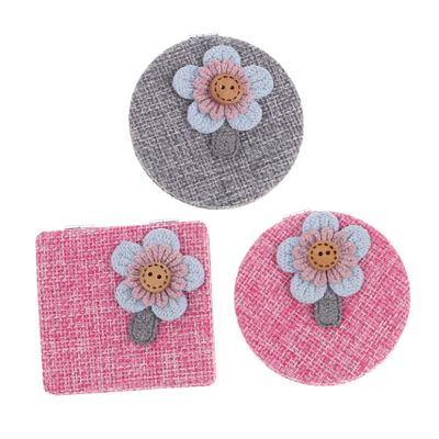 Beatifufu 3pcs Foldable Makeup Mirror Pink Gray Dual-Sided Cosmetic Vanity Mirrors for Home Use Compact Stylish Design for Easy Storage and Travel