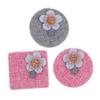 Beatifufu 3pcs Foldable Makeup Mirror Pink Gray Dual-Sided Cosmetic Vanity Mirrors for Home Use Compact Stylish Design for Easy Storage and Travel view 1