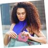 Beatifufu 3pcs Foldable Makeup Mirror Pink Gray Dual-Sided Cosmetic Vanity Mirrors for Home Use Compact Stylish Design for Easy Storage and Travel view 2