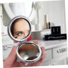 Beatifufu 3pcs Foldable Makeup Mirror Pink Gray Dual-Sided Cosmetic Vanity Mirrors for Home Use Compact Stylish Design for Easy Storage and Travel view 3