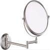 RomildaYuan Makeup Mirrors Wall Mounted 8 inch Bathroom Magnifying Double Sided Adjustable Extendable Swivel Vanity Mirrors Cosmetic Nickel 5X /Nickel/10X view 1