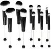 10Pieces Beadable Makeup Brushes Diy Makeup Comestic Brushes Beaded Brushes Kit for DIY Beaded Eyeshadow Brush (Beadable Makeup Brushes-10pieces=2Sets)-Black view 1