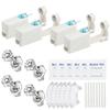 24 Pcs Self Ear Piercing Gun Kits - 24pcs/Set Painless Disposable Sterile Gun with Hypoallergenic Studs,at Home Safety Ear Piercing Gun Kit Tool (White cz 4mm 252) view 1