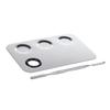 Beatifufu Stainless Steel Makeup Mixing Spatula and Palette Portable Cosmetic Tool for Blending Foundation Lipstick and Pigments Easy to Clean Travel-friendly Design view 1
