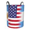 Argentina Amercia Flag Oil Painted Circular Hamper Lasting Organization Bedroom Bathroom Dcor view 3