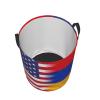 Armenia America Flag Oil Painted Circular Hamper Lasting Organization Bedroom Bathroom Dcor view 4