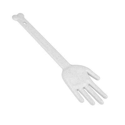 The Original BODY LOVER Long Handled Hand Shaped Body Scrubber Massager, White Granite