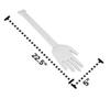 The Original BODY LOVER Long Handled Hand Shaped Body Scrubber Massager, White Granite view 2