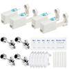 24 Pcs Self Ear Piercing Gun Kits - 24pcs/Set Painless Disposable Sterile Gun with Hypoallergenic Studs,at Home Safety Ear Piercing Gun Kit Tool (Black cz 4mm 225) view 1